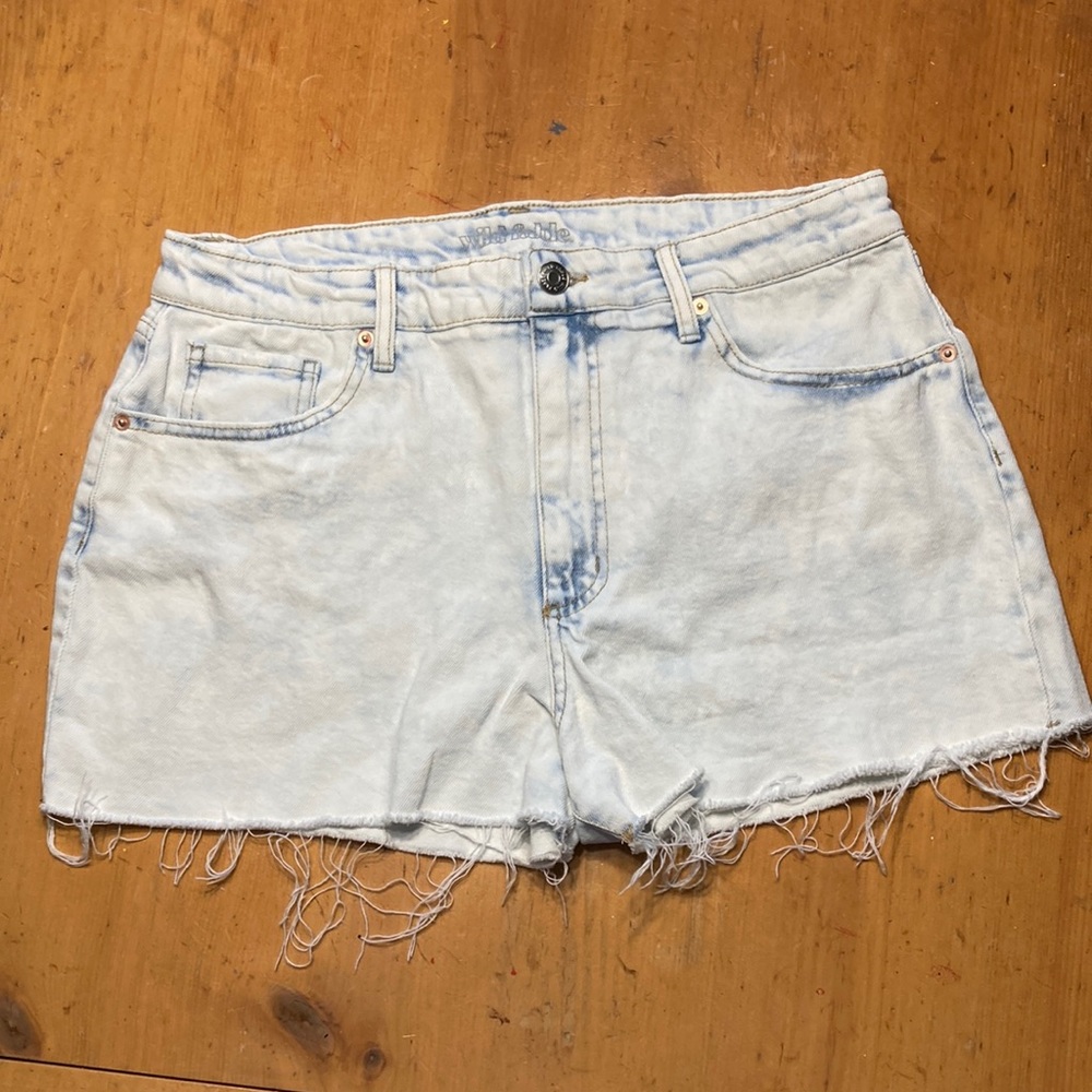 Wild Fable Acid Wash, Mom Shorts, Cut-Offs, Size 14